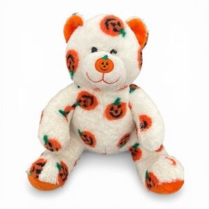 Rare Build-A-Bear Workshop Pumpkin Bear Plush Toy Halloween Bear